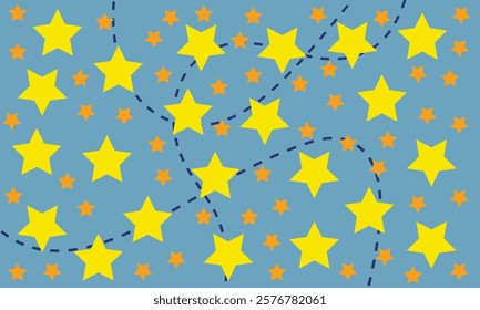 Star seamless pattern. Repeated  stars on isolated background. Repeatin gold glitter patern for design prints, gift wrappers. Bling star packing. Repeat sparkle texture. Vector illustration