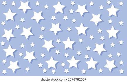 Star seamless pattern. Repeated  stars on isolated background. Repeatin gold glitter patern for design prints, gift wrappers. Bling star packing. Repeat sparkle texture. Vector illustration