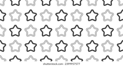 star seamless pattern rope vector doodle cartoon gift wrapping paper repeat wallpaper tile background illustration scarf isolated design