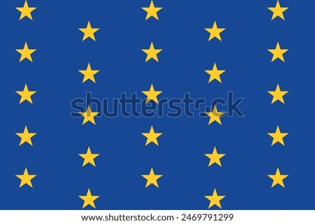 Star seamless pattern in the style of the European Union flag. Seamless vector pattern.