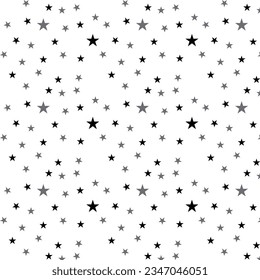 Star seamless pattern vector background. 