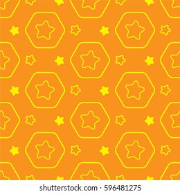 Star seamless pattern vector cartoon