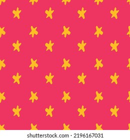 Star Seamless Pattern. Vector illustration. Perfect for party, fashion, decoration, textile design, background, illustration, carpet, tiles and rug.