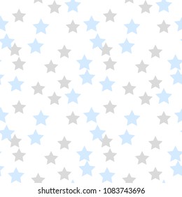 White Stars Seamless Pattern Vector Light Stock Vector (Royalty Free ...