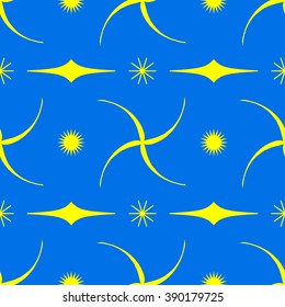 Star seamless pattern.Fashion graphic background design. Modern stylish abstract texture. Monochrome template for prints, textiles, wrapping, wallpaper, website etc. VECTOR illustration