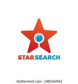Star Search Logo Template Design Vector, Emblem, Design Concept, Creative Symbol, Icon