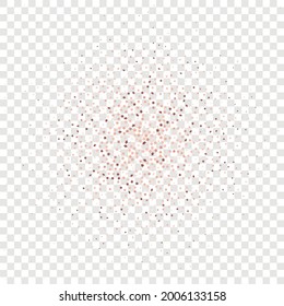 Star Sequin Confetti on Transparent Background. Vector Gold Glitter. Falling Particles on Floor. Christmas Party Frame. Voucher Gift Card Template. Isolated Flat Birthday Card. Golden Stars Banner.
