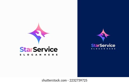 Star Service logo designs concept vector, Service Mechanic logo template icon