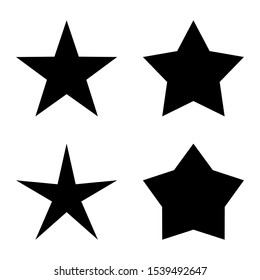 star set for decoration and design isolated on white background. vector illustration 