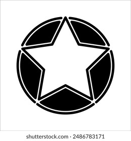 star set icon. Shining star. Star symbol vector illustration.