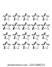 star set icon, vector best flat icon.