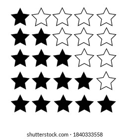 Star set icon vector concept eps10