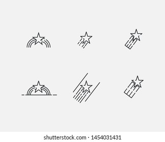 Star set Logo element. Star Line Logo, Icons, Symbol Vector. Corporate branding identity design template. Star design collection. Star Icon set vector. Favorite Symbol or Button. - Vector