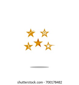 star set logo luxury elegant