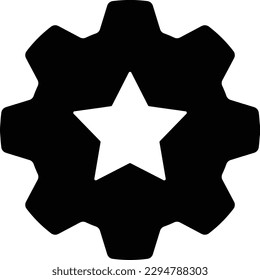 star settings gear setting opinion Glyph