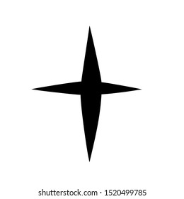 star shape art line isolated on white background, hand drawn star cartoon style, star doodle art easy, simple draw star doodle black for flat graphic decoration