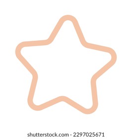 Star shape Astronomy design element. Vector illustration