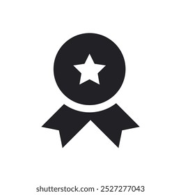 Icono de insignia de forma de estrella Ilustración de Vector EPS