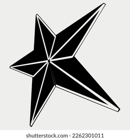 Ilustración vectorial de concepto de forma de estrella