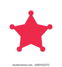 Icono de la decoración de la forma de la estrella Diseño de ilustración de Plantilla