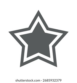 Design de Ilustração de Modelo de Ícone de Decoração de Forma de Estrela