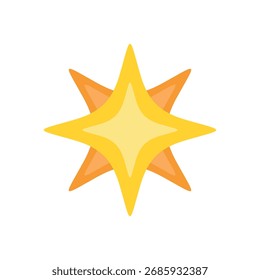 Sternform Dekoration Symbol Vorlage Illustration Design