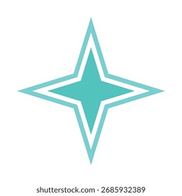 Sternform Dekoration Symbol Vorlage Illustration Design