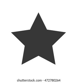 star shape decoration sky award emblem icon. Flat and isolated design. Vector illustration