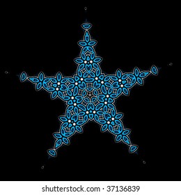 Star shape decoration for your design