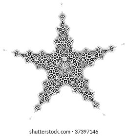 Star shape decoration for your design