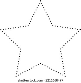 Símbolo de vector de icono de forma de estrella para el diseño gráfico creativo ui elemento en una ilustración de pictograma