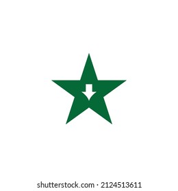 vector de descarga de forma de estrella