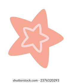 Star Shape Figure Vector Illustration