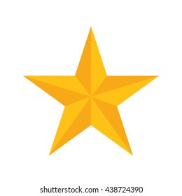 Star shape of five points design, success concept, vector graphi