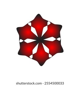 star shape floral vector design