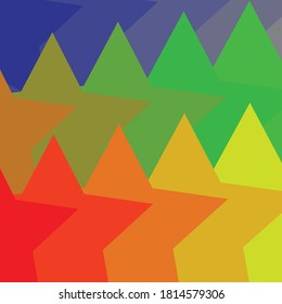 Star shape for funny color background