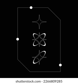 Star shape in futuristic element