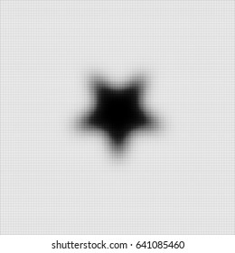 Star Shape with Halfrone abstract Background