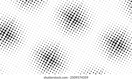 star shape Halftone gradient.using for overlay