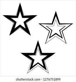 Star Shape Icon Design Vector Art Illustration