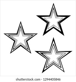 Star Shape Icon Design Vector Art Illustration