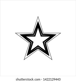 Star Shape Icon Design Vector Art Illustration