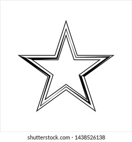 Star Shape Icon Design Vector Art Illustration
