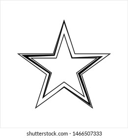 Star Shape Icon Design Vector Art Illustration