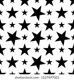 Star Shape Icon Seamless Pattern Vector Art Illustration