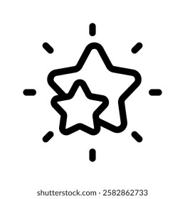 Star Shape Icon Vector Symbol Design Illustration