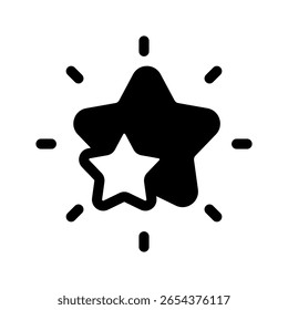 Star Shape Icon Vector Symbol Design Illustration