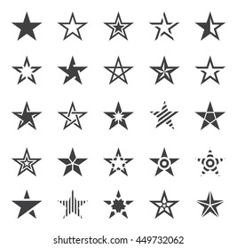 Star Shape Icons - Illustration