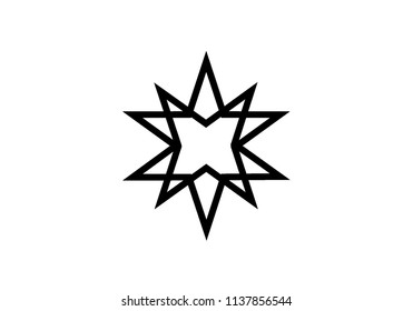 Star shape illustration symbol night sky success