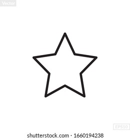 star shape illustration vector graphic. basic shape perfect for preschool learning for children and good for mathematics and any purposes.